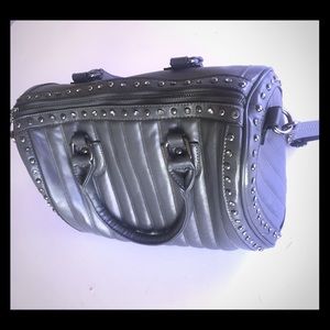 Grey studs detail purse
